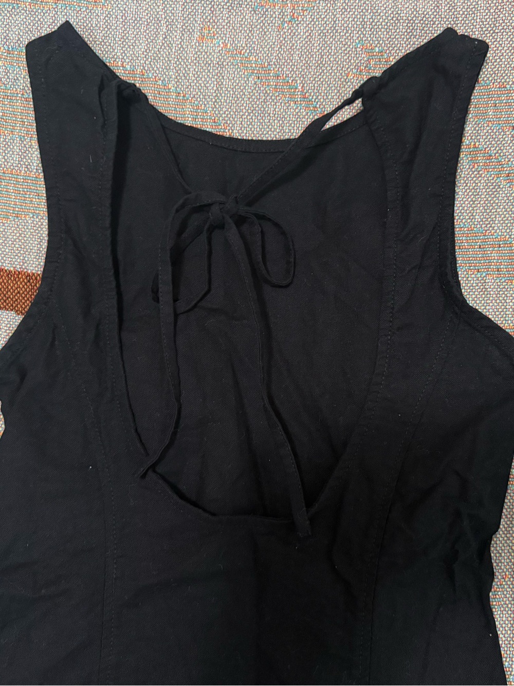 Motel Rocks Ayana Mini Dress Black Cutout Tie Back Size XS - Picture 8 of 16